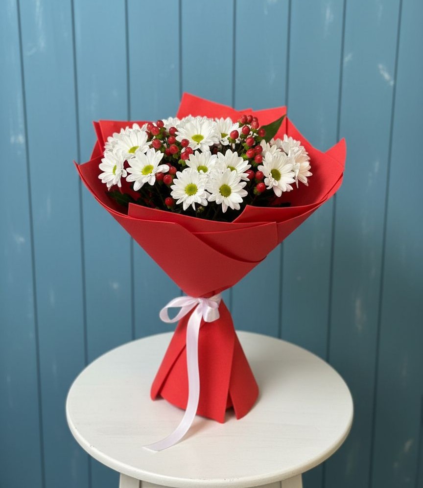 Букет цветов из: Хризантемы в Плесецке