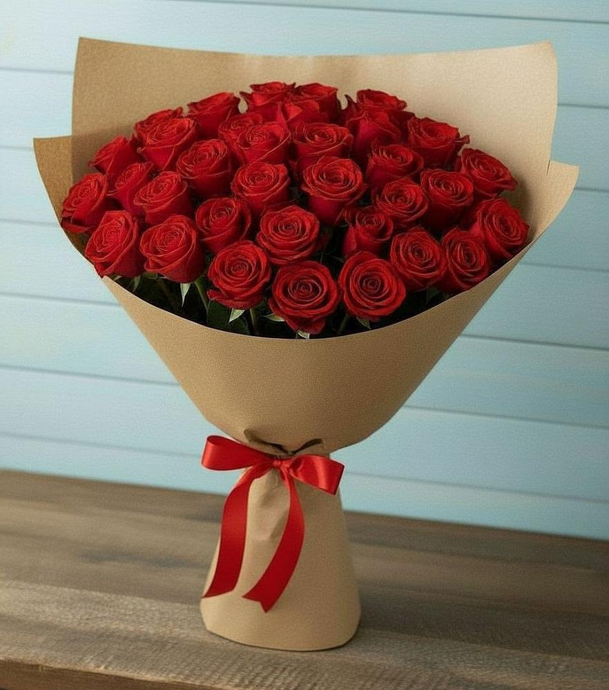 Букет Красные розы Милано в Плесецке
