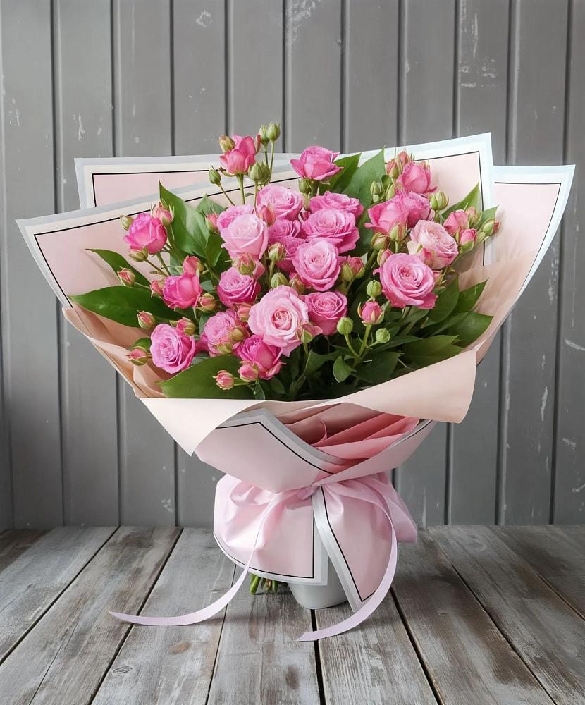 Букет Розовый кустик в Плесецке