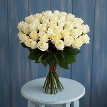 Букет 51 Белая роза Эдлесс Лав #REPLACE_PRED# Плесецке