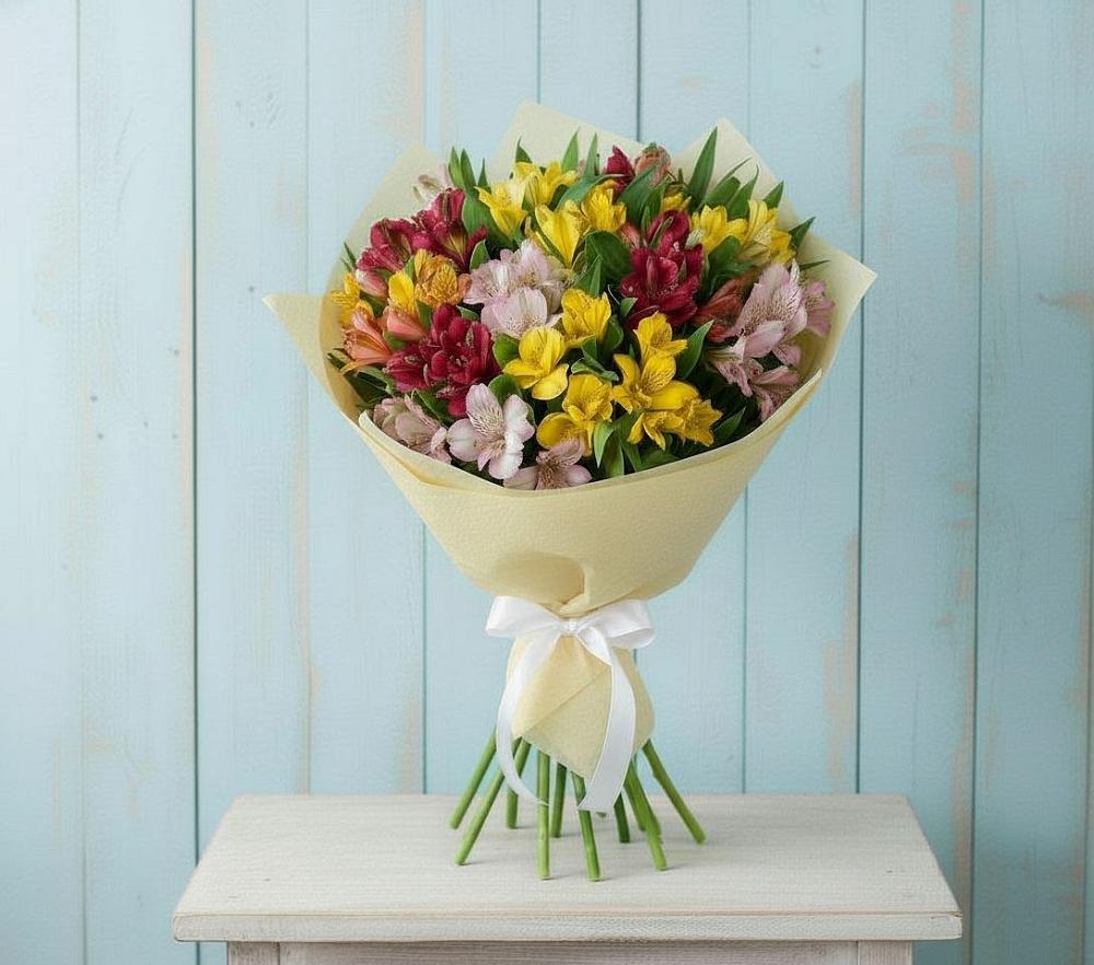 Букет цветов из: Альстромерии в Плесецке