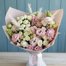 Букет цветов из:  Альстромерии и Розы в Плесецке